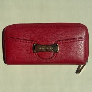 Michael Kors Red Leather Wallet